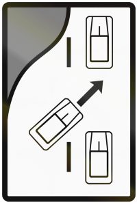 diagram showing highway traffic merging